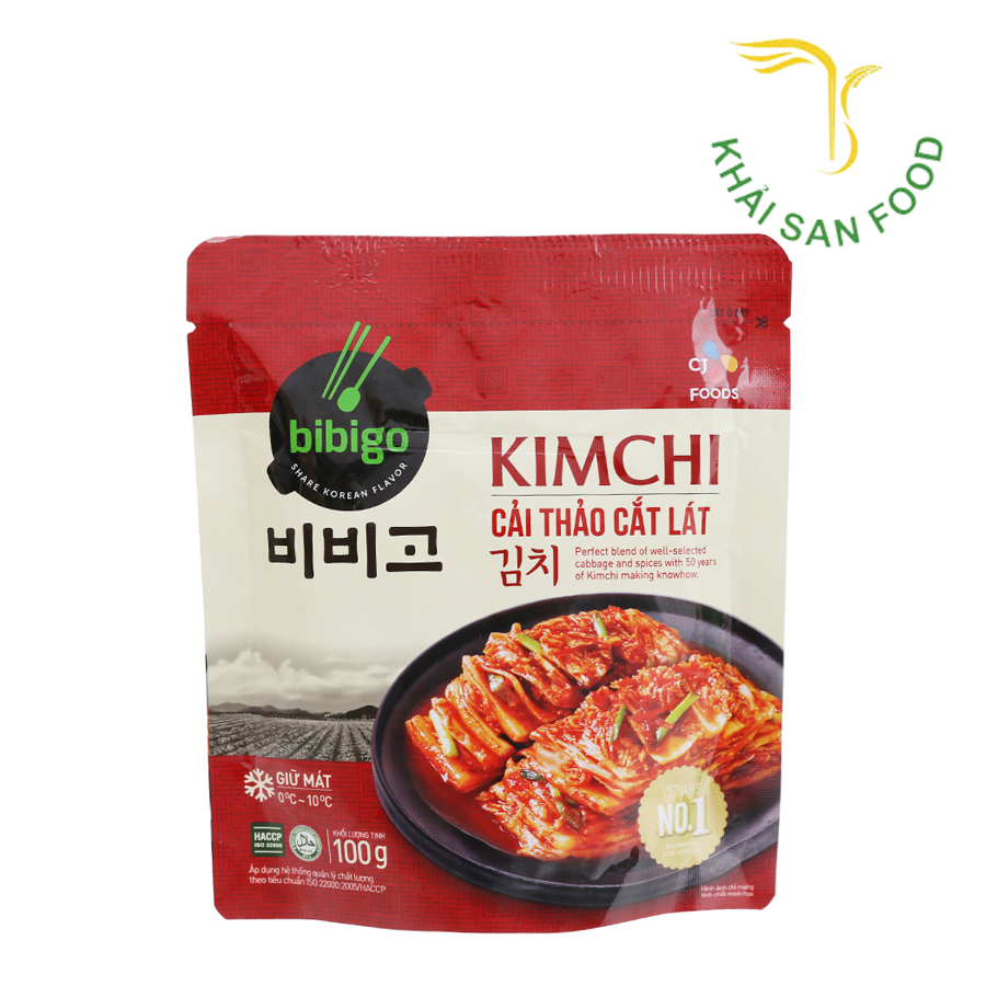 Kim Chi Cải Thảo Cắt Lát Bibigo Ông Kim's 100G