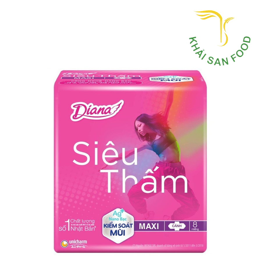 Diana Siêu Thấm Dày Cánh 8m