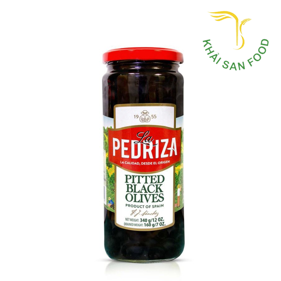 EU Quả Oliu Đen Tách Hạt Hiệu La Pedriza Hộp 340G