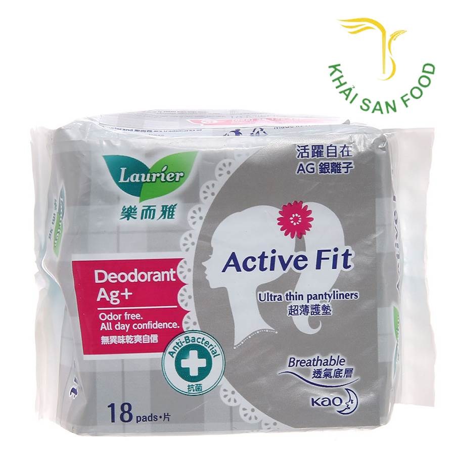 Laurier Active Fit Phân Tử Bạc-18 Miếng