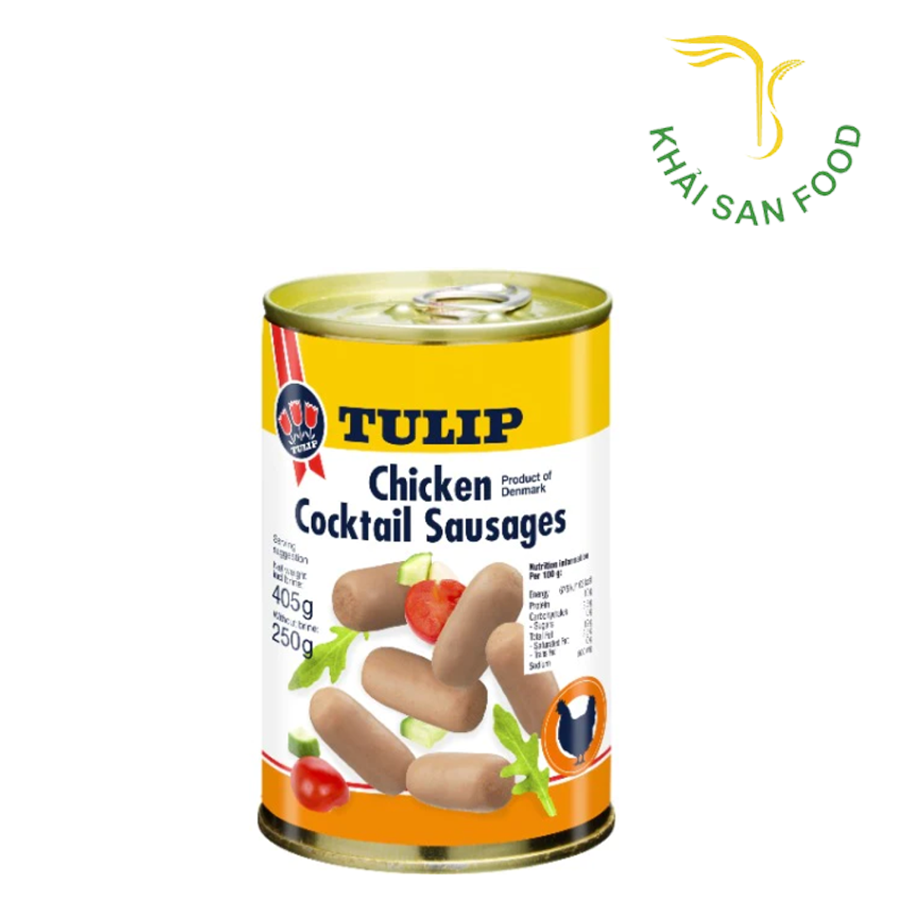 Xúc Xích Gà Cocktail Tulip 405G