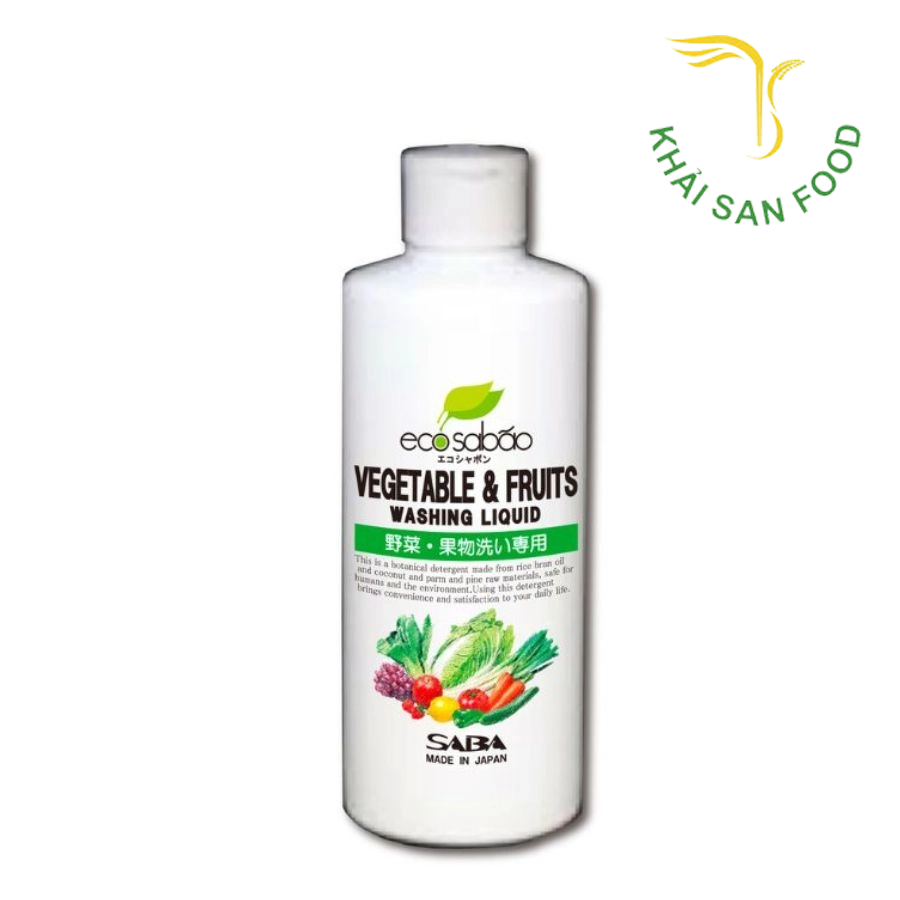 Dung Dịch Rửa Rau Củ Quả Organic 100% Tự Nhiên EcoSabao 280Ml