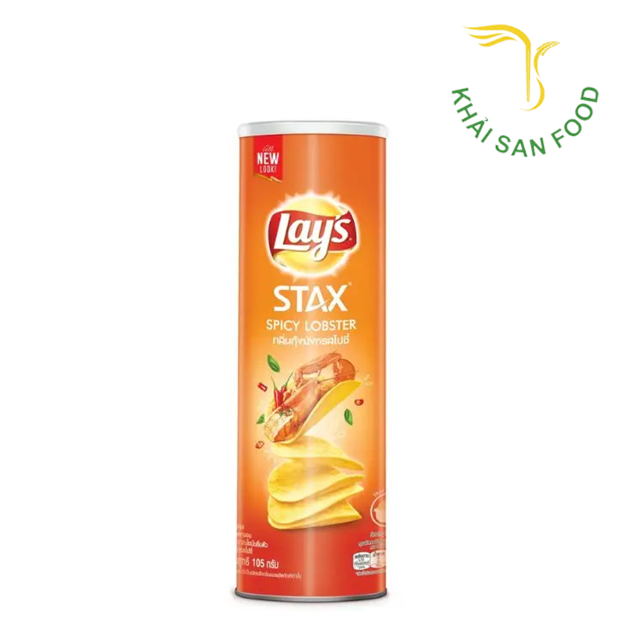 Snack Lays Stax Vị Tôm Hùm Nướng Ngũ Vị 90G