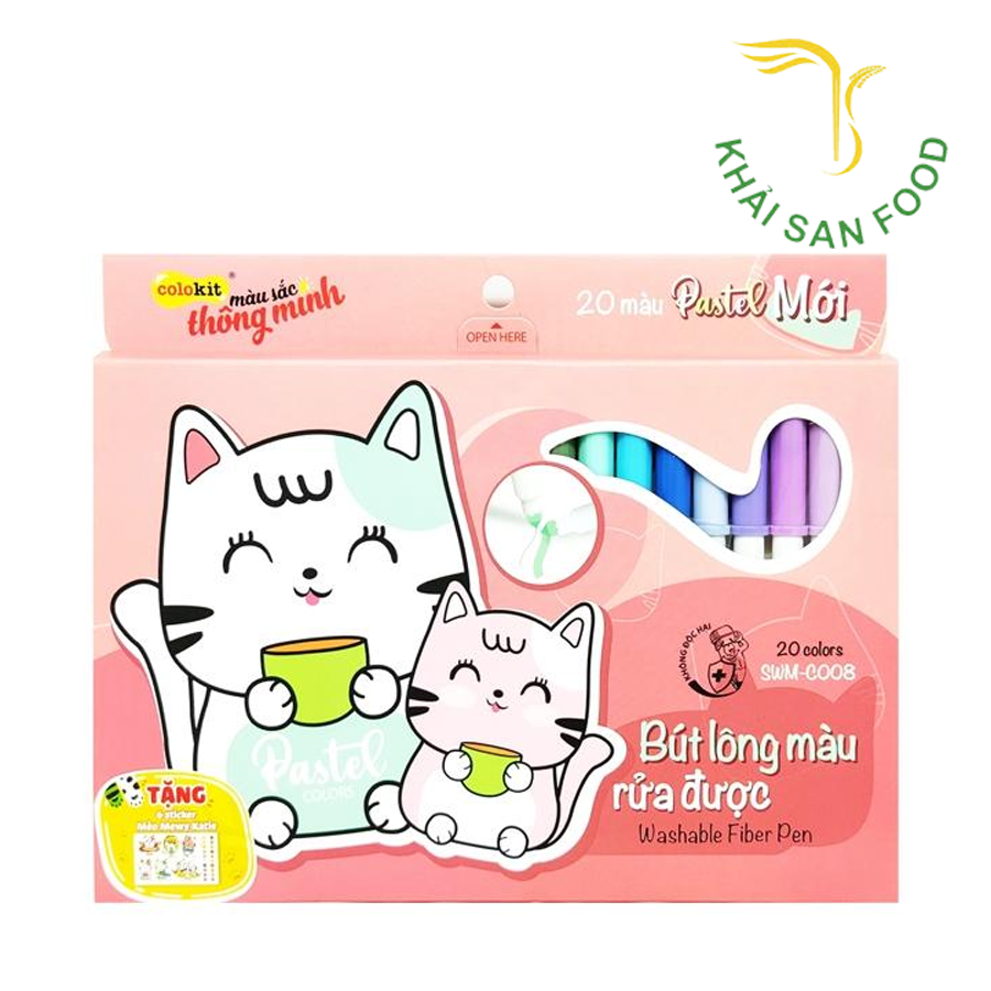 Bút Lông Màu Rửa Được SWM-C008 20 Màu