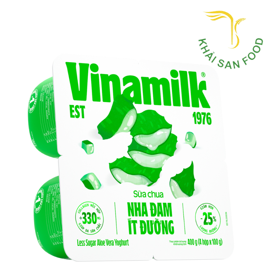 Sữa Chua Ăn Vinamilk 100g Nha Đam Ít Đường