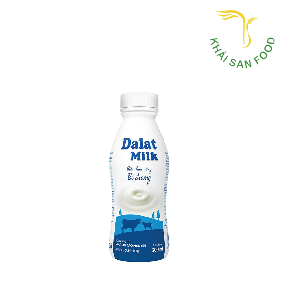 Sữa Chua Uống Có Đường 200Ml Đà Lạt Milk