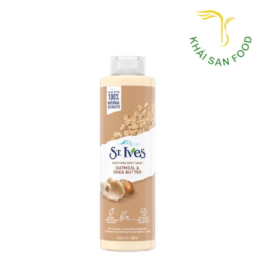 St Ives Sữa Tắm Yến Mạch & Bơ 650ML