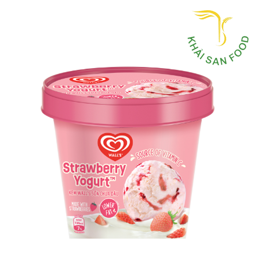 Wall's Kem Sữa Chua Dâu 470g