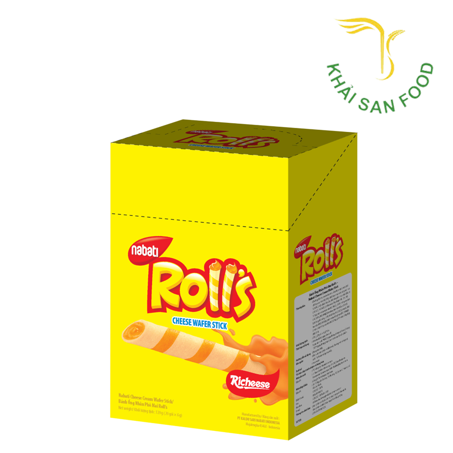 Bánh Que Cuộn Nabiti Phô Mai 14g*20