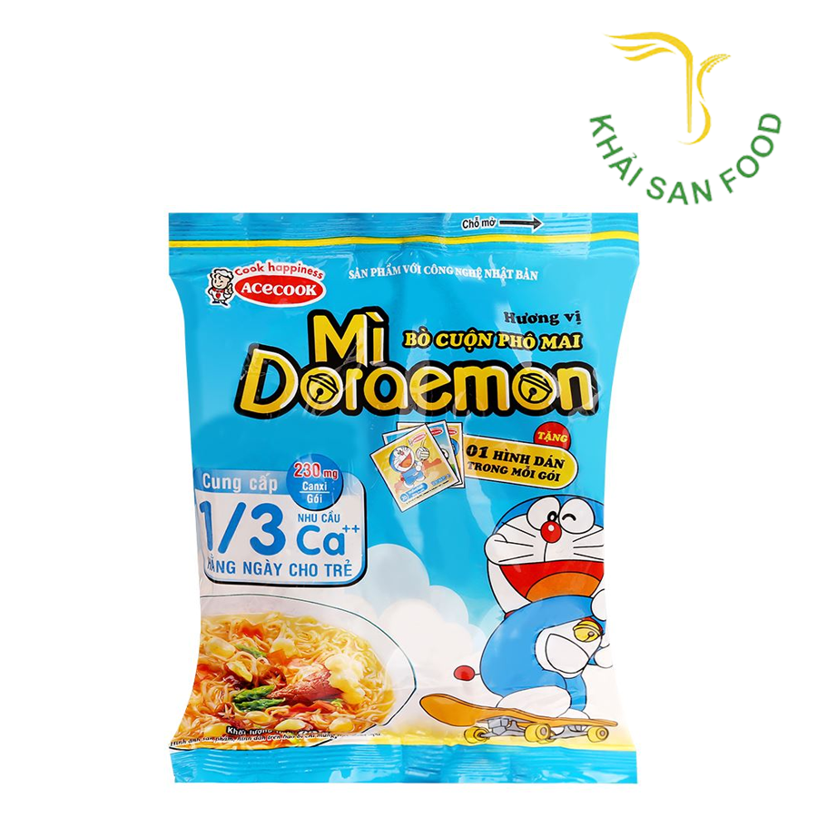 Mì Doremon Bò Cuộn Phô Mai