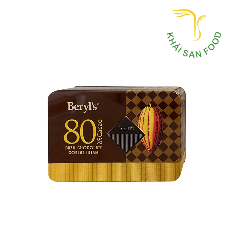 Sô Cô La Beryls 108G Hộp Thiếc (80% Cacao)