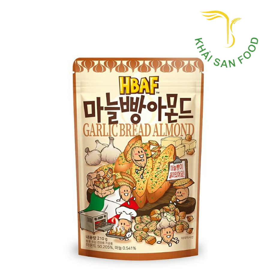 Hạt Hạnh Nhân Và Bánh Mì Bơ Tỏi HBAF 40G