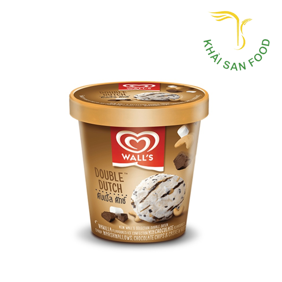 WALL'S Kem Hộp Vanila & Sốt Sôcôla 450G