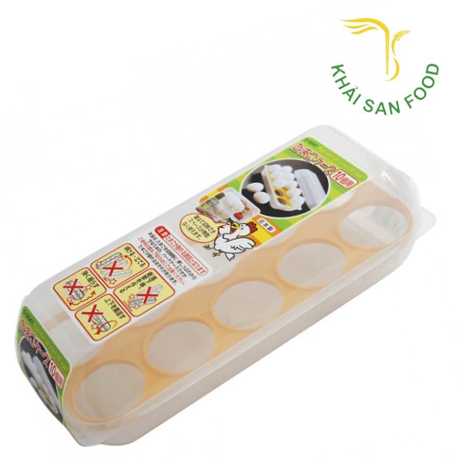 Khay Đựng Trứng 10 Ngăn Có Nắp Đậy
