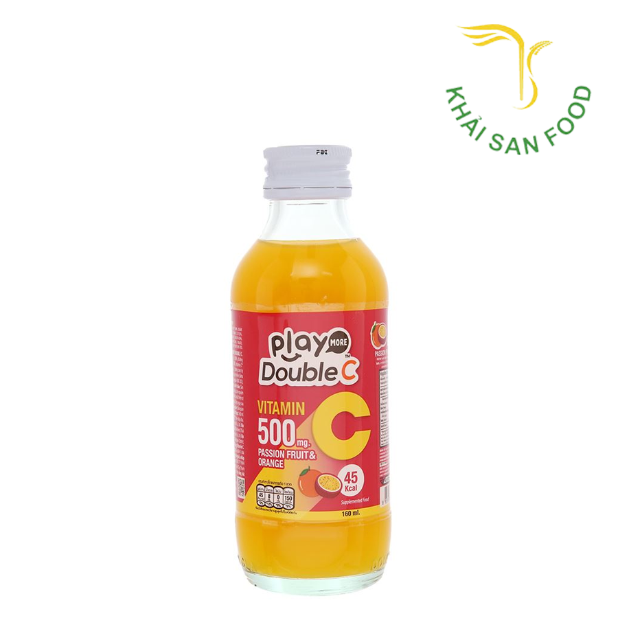 Nước Giải Khát Vị Chanh Dây & Cam Playmore Double C 160Ml