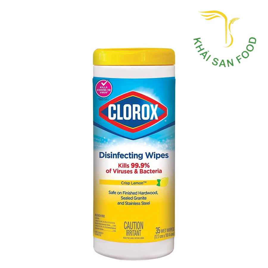 Khăn Ướt Diệt Khuẩn Clorox Lemon Scent