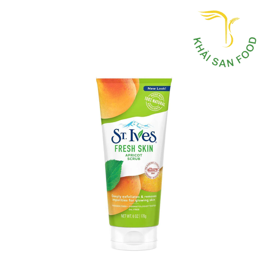 ST.IVES Sữa Rửa Mặt 170G (Tẩy Tế bào Chết Tươi Mát Hương Mơ)