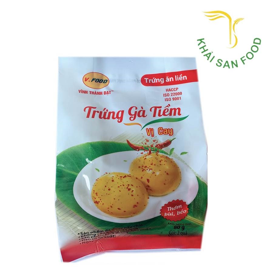 VTD Trứng Gà Tiềm Vị Cay (Gói 2 Quả)