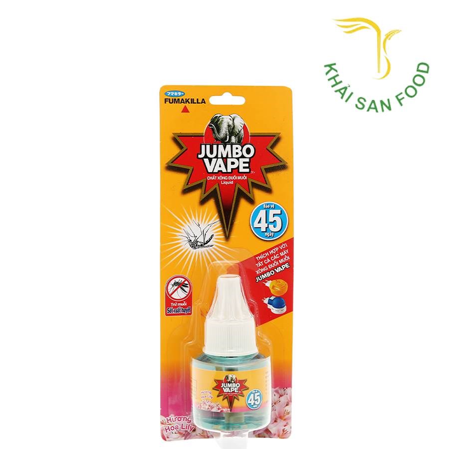 Jumbo Vape Chất Xông Đuổi Muỗi Hương Lily 34Ml