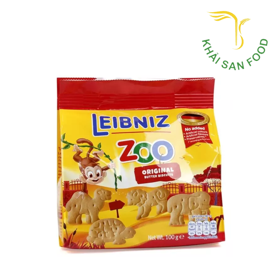Bánh Qui Bơ Hình Thú Bahlsen Zoo 100G