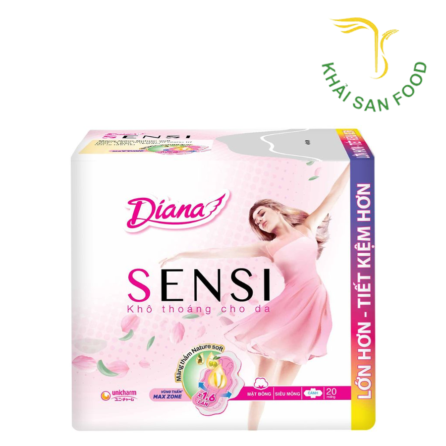 Diana Sensi Siêu Mỏng Cánh 20M ( Trắng )