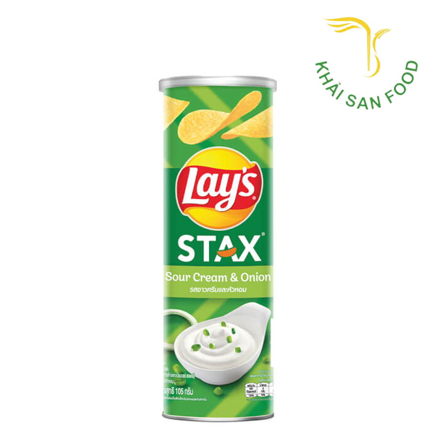 Snack Lay's Stax Vị Kem Chua Hành 90G