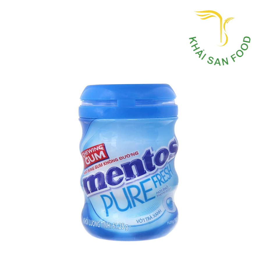 Kẹo Gum Mentos Pure Bạc Hà 61.25Gr