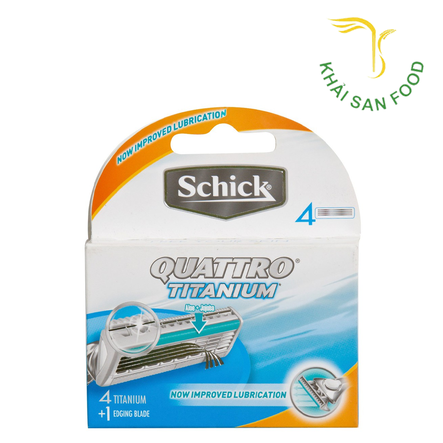Lưỡi Dao Cạo Schick Quatro Titannium4 4S