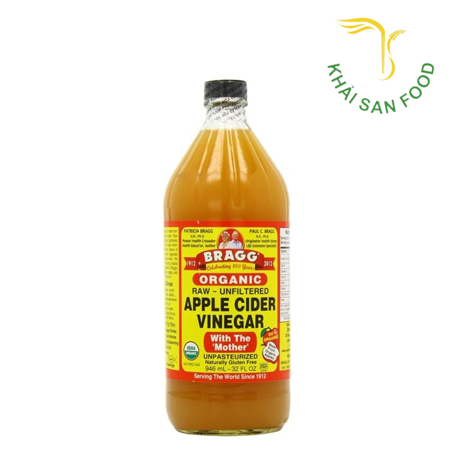 Dấm Táo - Bragg Organic Apple Cider Vinegar 946ml