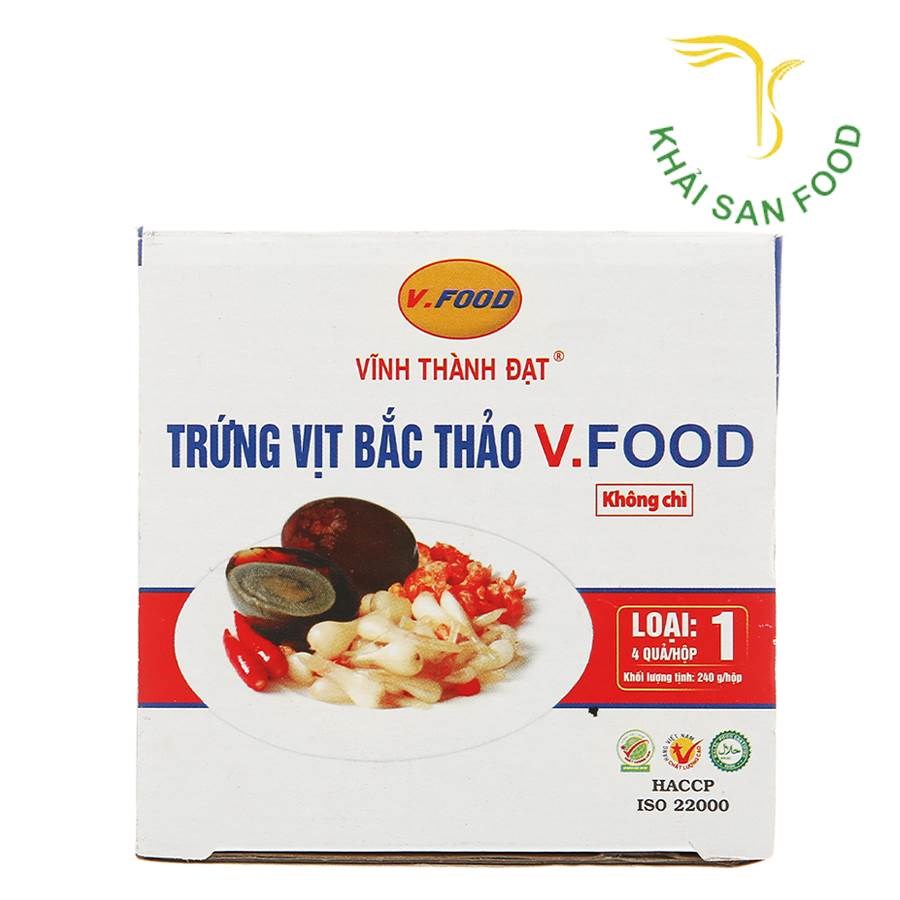 VTD Trứng Vịt Bắc Thảo (Hộp 4 Quả)