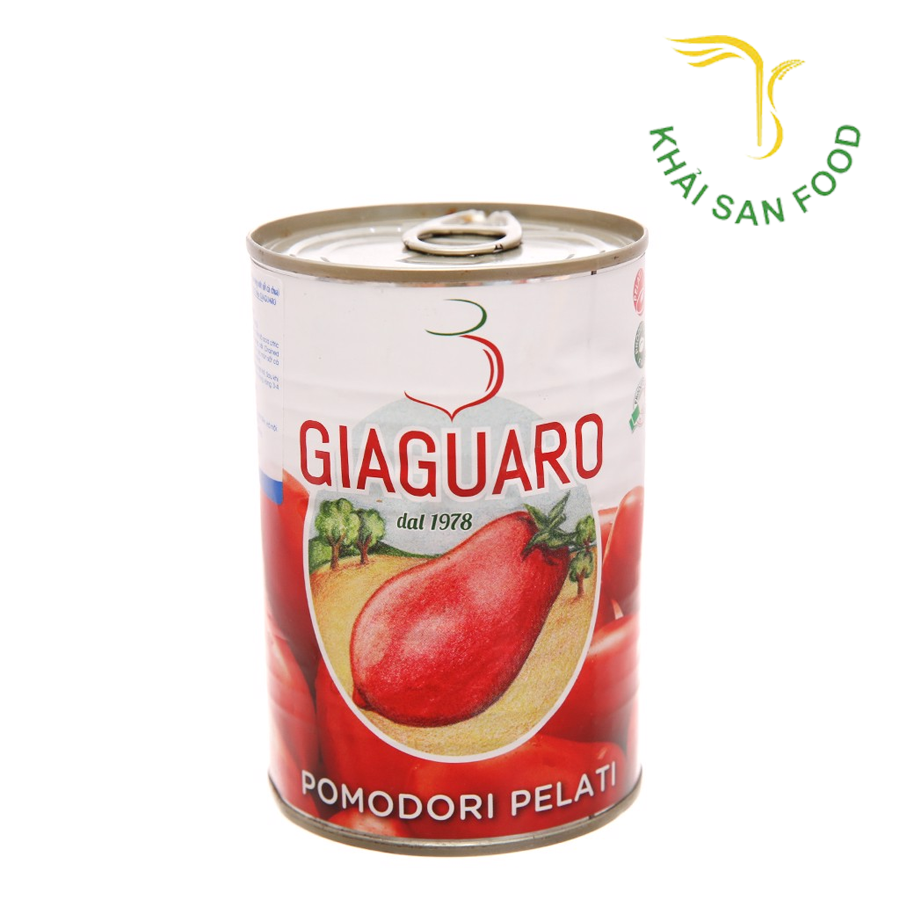 Cà Chua Nguyên Trái Lột Vỏ 400Gr Giaguaro