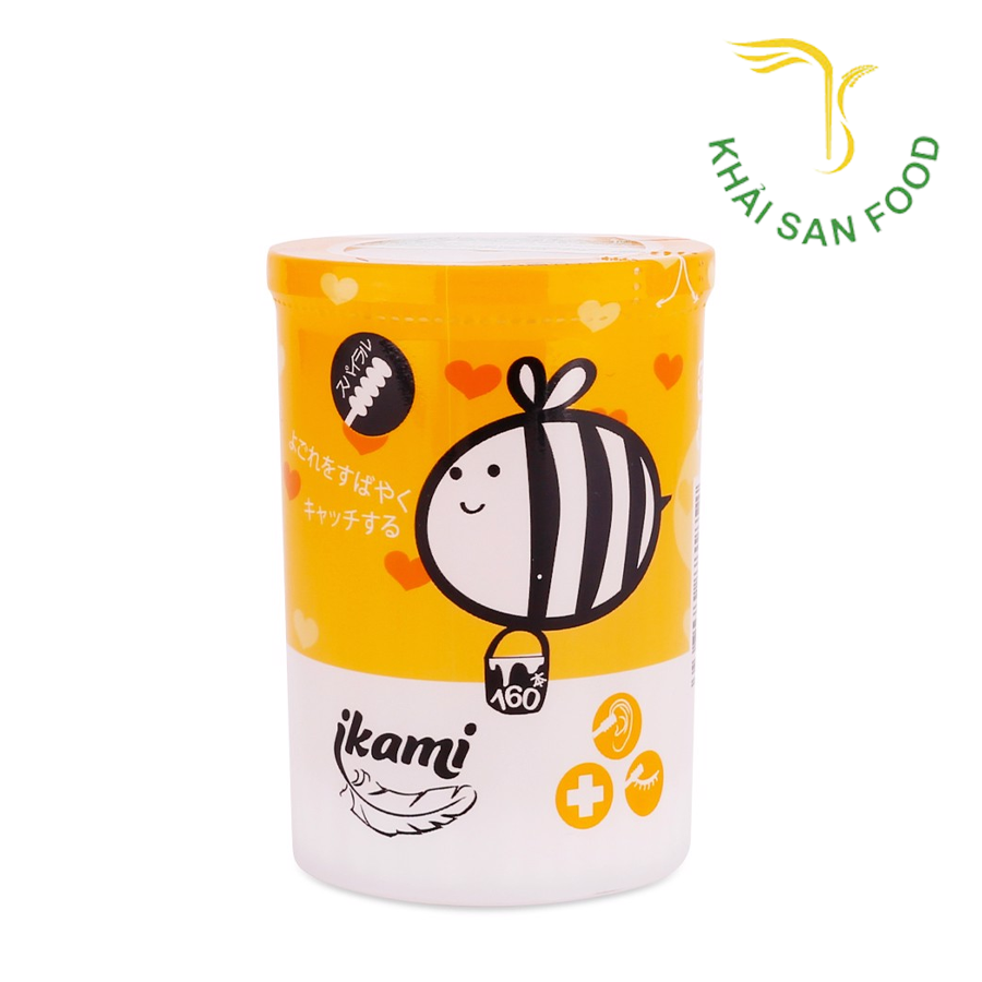 Tăm Bông Ikami Baby Regular 2 Đầu Xoắn 160 Cây
