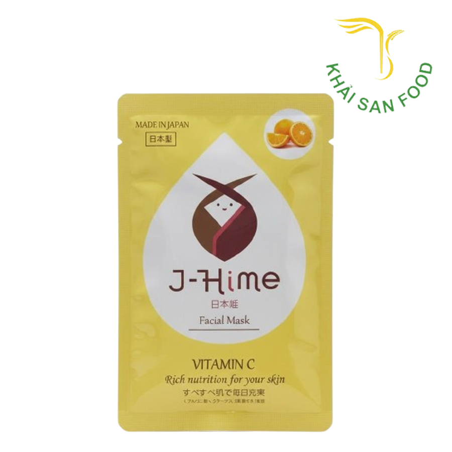 Mặt Nạ Dưỡng Trắng Và Trẻ Hóa Làn Da Tinh Chất Vitamin C J-Hime
