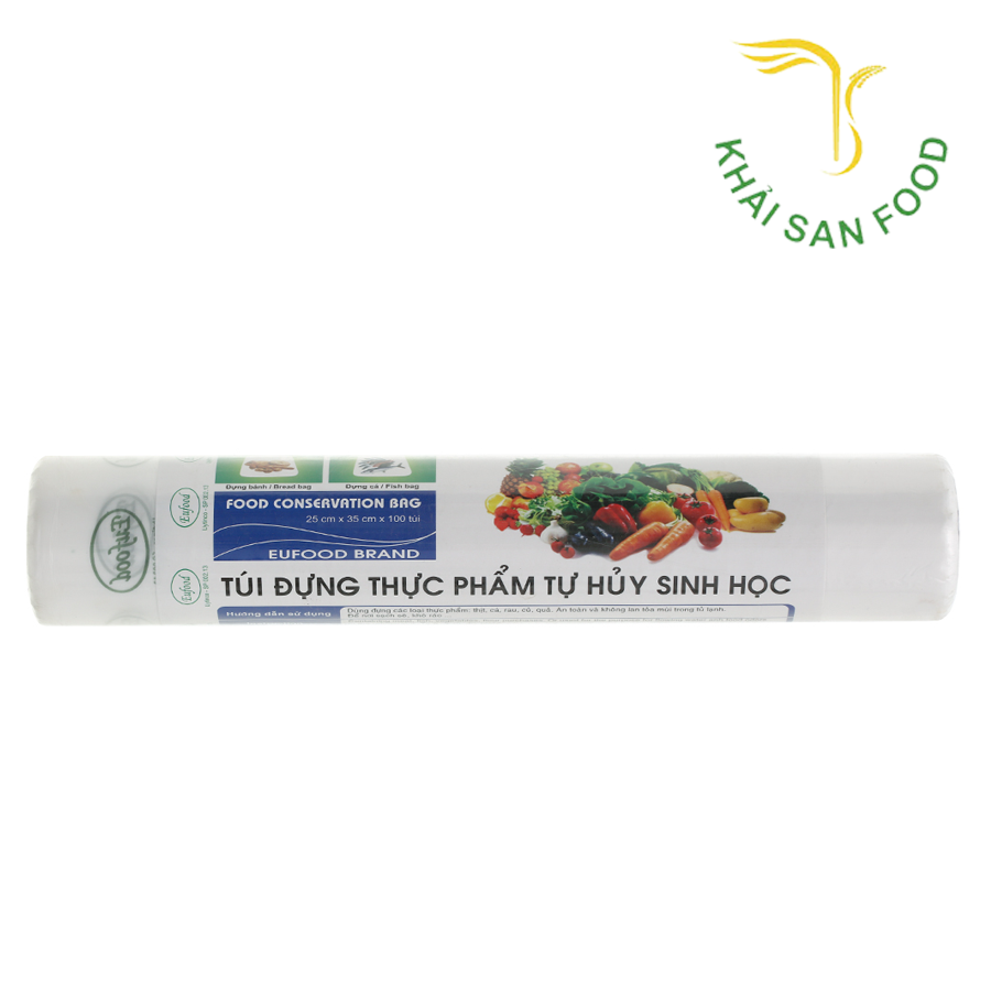 Túi Đựng Thực Phẩm Tự Hủy 25*35 (120 túi/ cuộn)