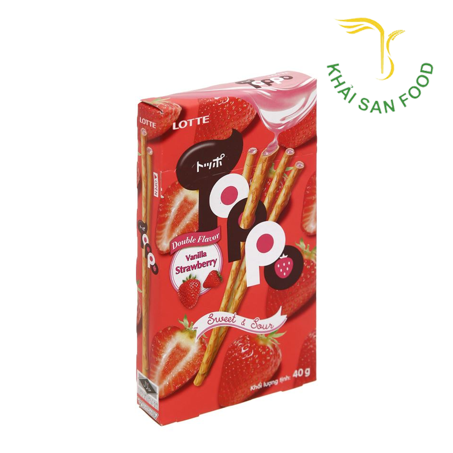 Bánh Que Toppo (Kem Dâu)