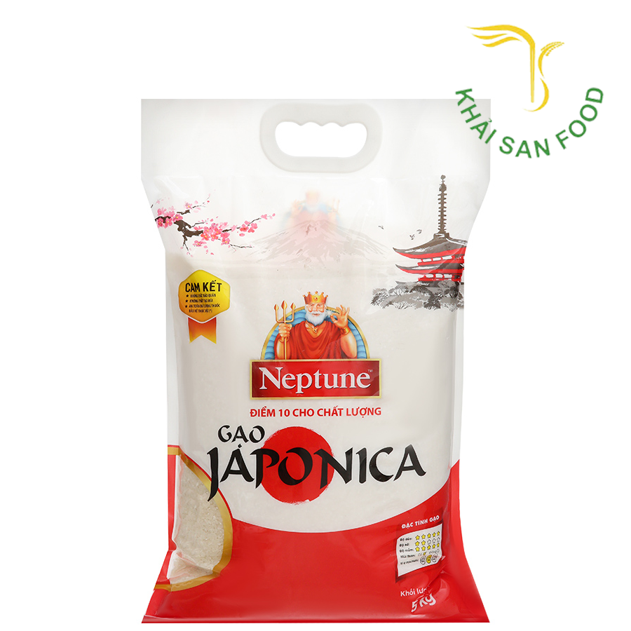 Gạo Neptune Japonica 5Kg