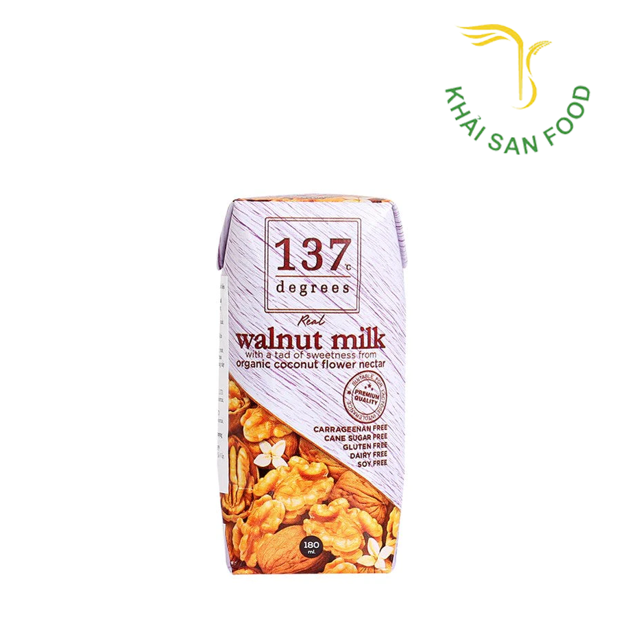 Sữa Hạt Óc Chó Nguyên Chất 137 Degrees 180ml