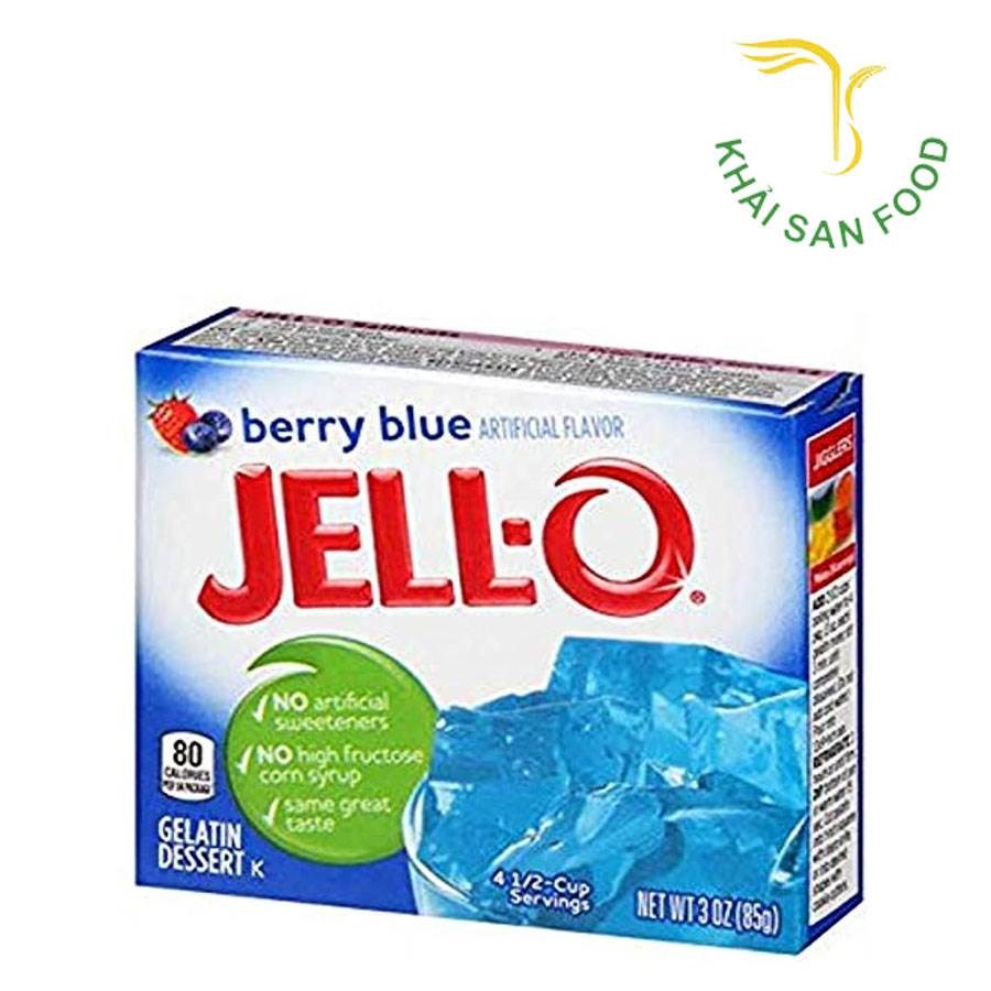 Bột Rau Câu Jell-O Berry Blue 85g