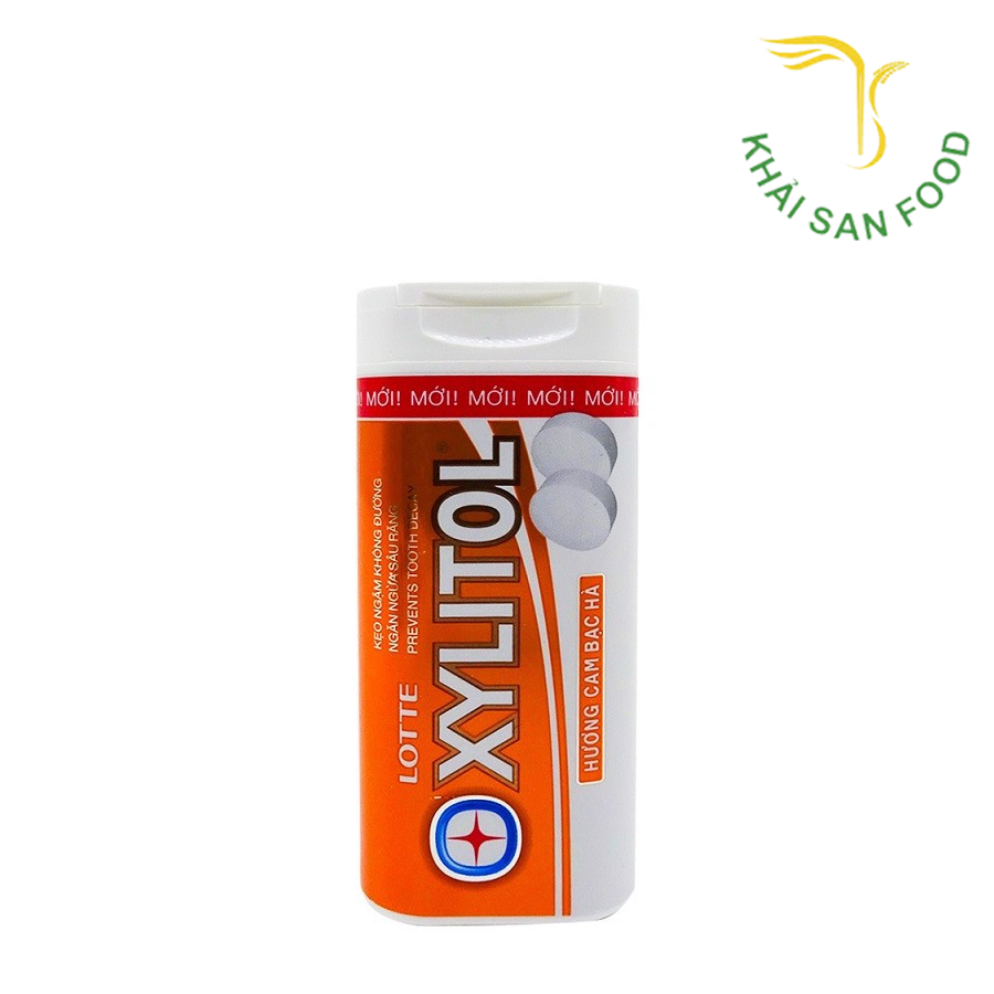 Kẹo Ngậm Xylitol Không Đường 20,9G (Hương Cam Bạc Hà)