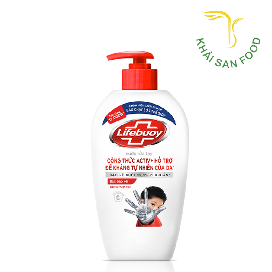 Lifebuoy NRT Bạc Bảo Vệ 500ml