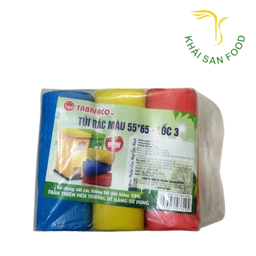 Túi Rác Màu 55*65 - Lốc 3