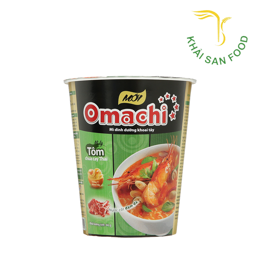 MS Mì Omachi Hộp Tôm Chua Cay Thái 66G