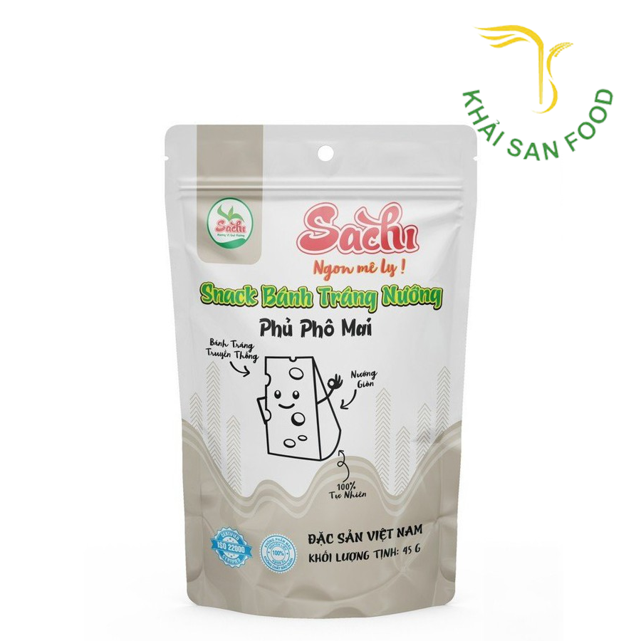 Snack Bánh Tráng Nướng SACHI Phủ Phô Mai 45g