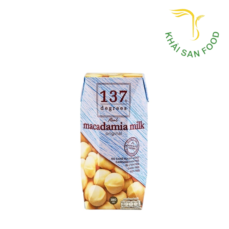 Sữa Hạt Mắc Ca Nguyên Chất 137 Degrees 180ml