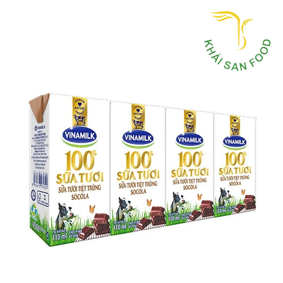 Sữa Tươi Tiệt Trùng Vinamilk 110Ml (Socola)