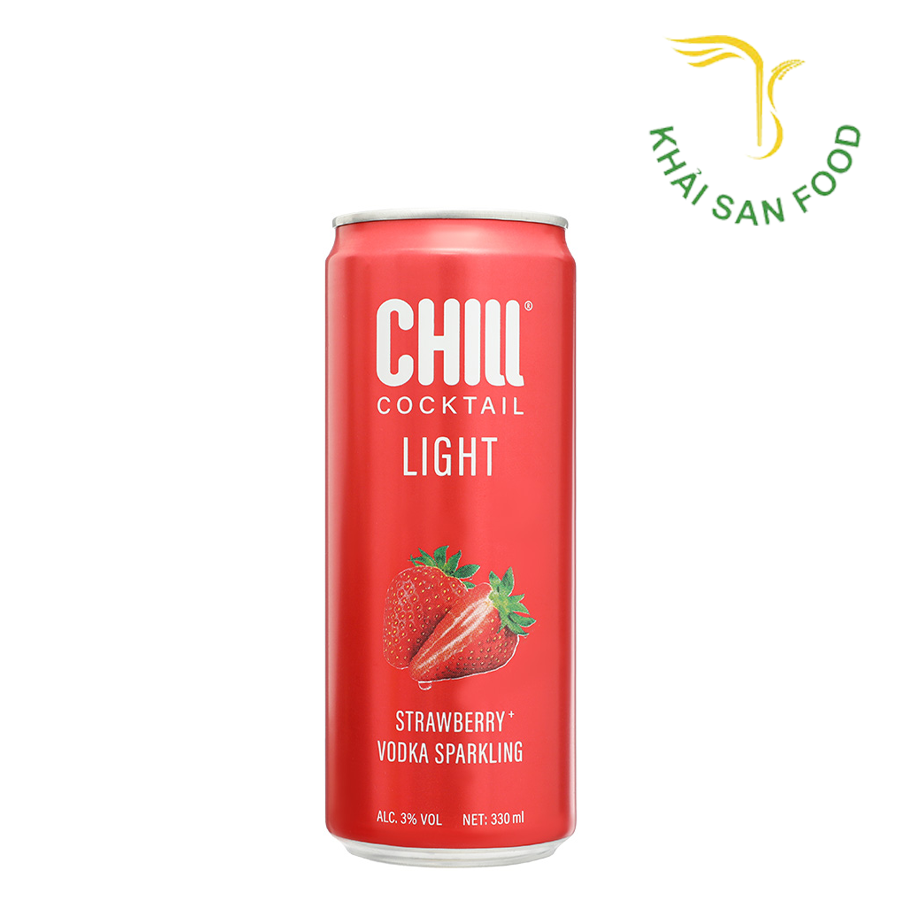 Chill Cocktail Light Strawberry & Vodka 330Ml