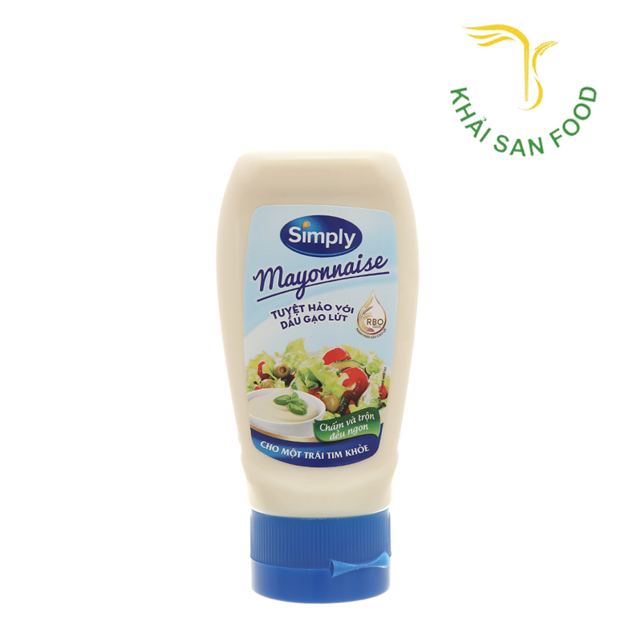 Sốt Mayonnaise Simply Hương Gạo Rang 230G