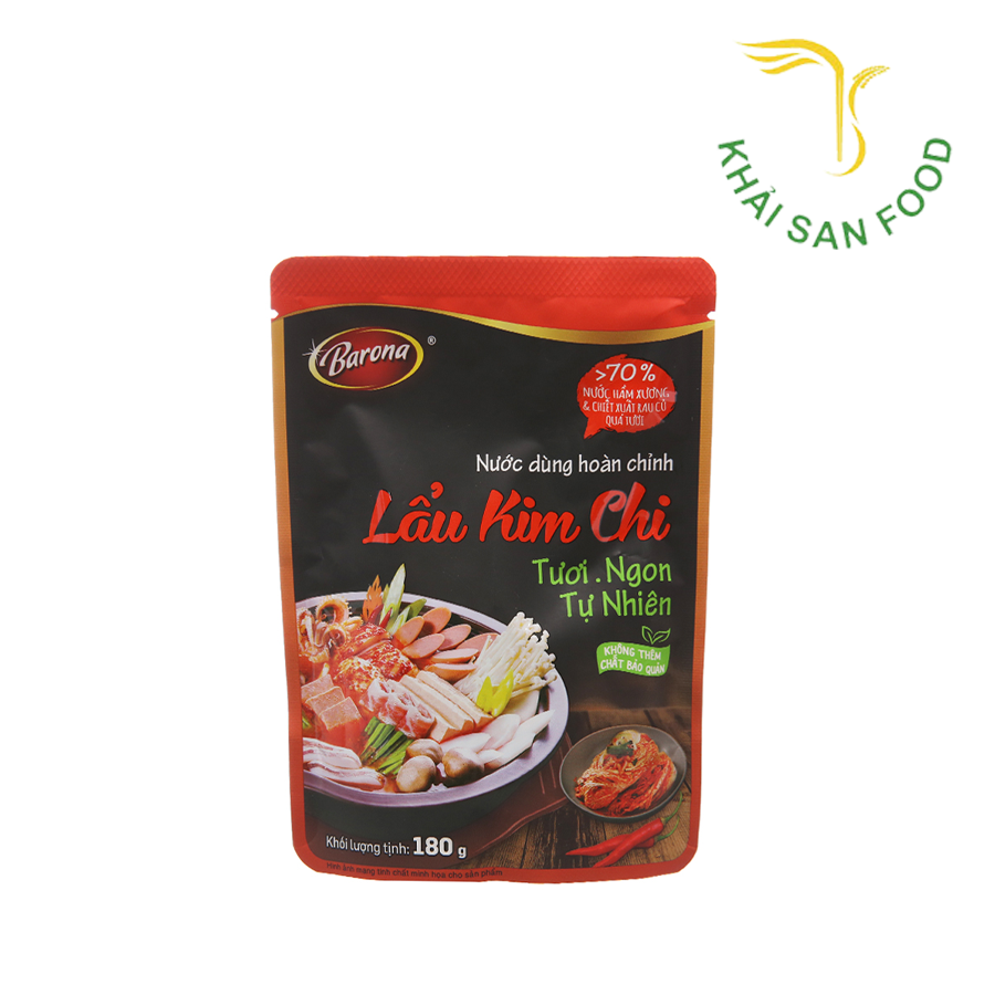 Nước Dùng Hoàn Chỉnh Barona - Lẩu Kim Chi 180G