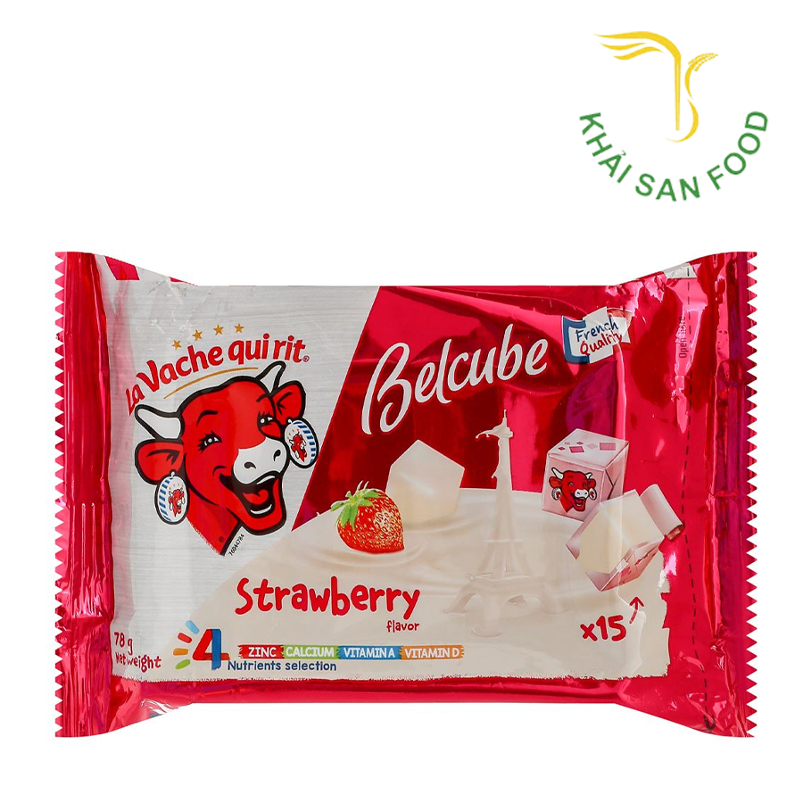 Phô Mai BelCube Vị Dâu 78G