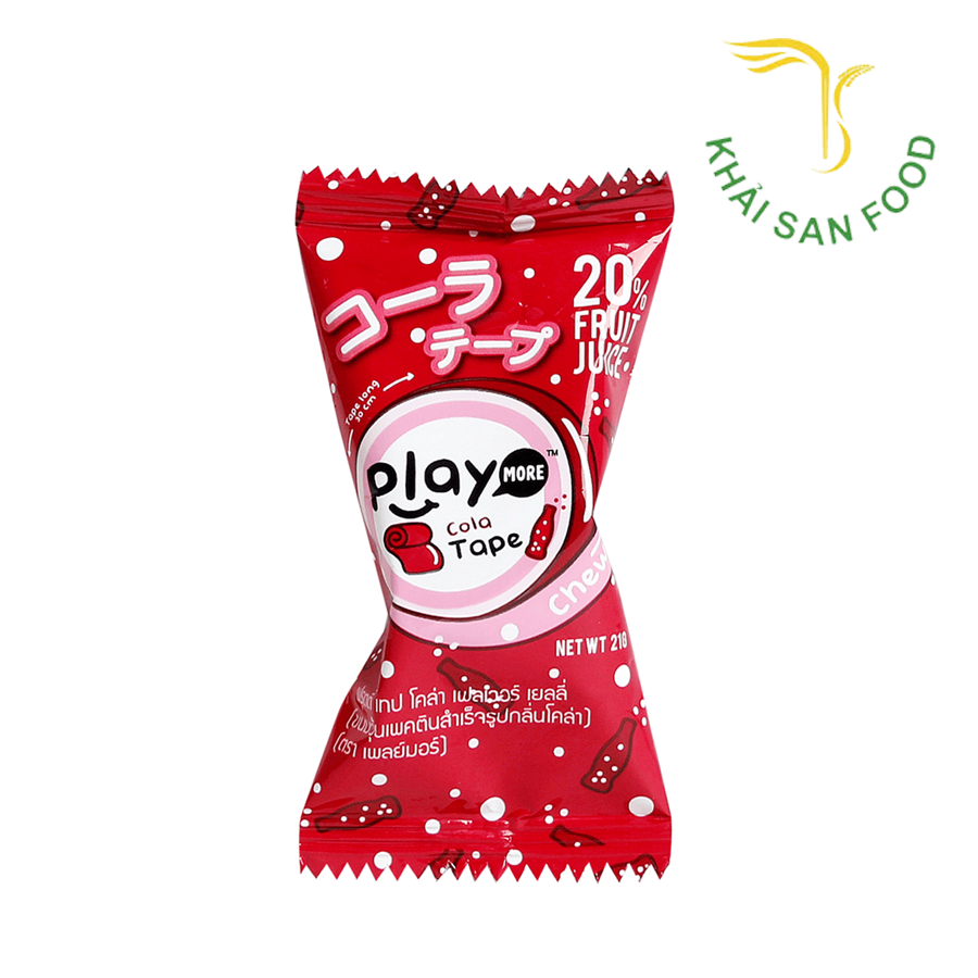 Kẹo Dẻo Cuộn Playmore Vị Cola 21g